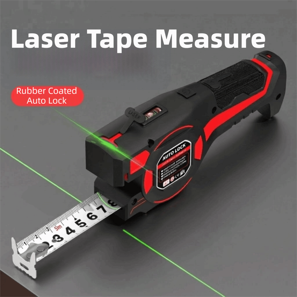 Industrial Laser Distance Sensor - Laserowa miarka 3-w-1, zwijana, ładowalna, cyfrowa