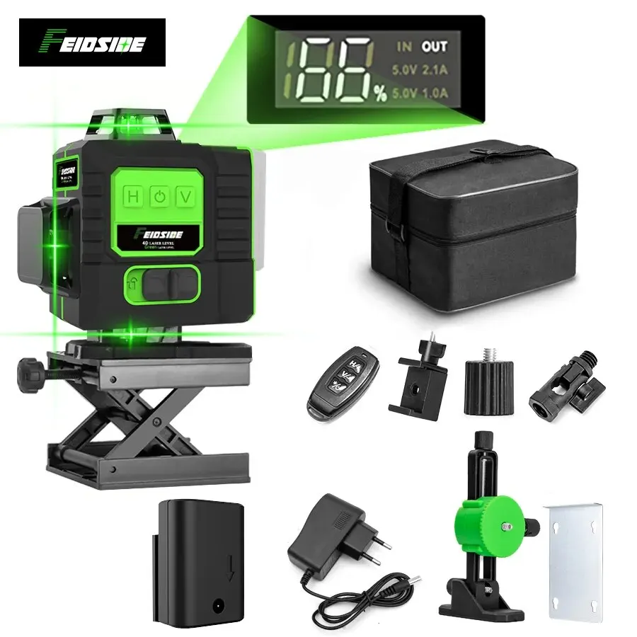 Industrial Laser Level - FEIDSIDE 16/12 Lines 4D/3D Laser Level