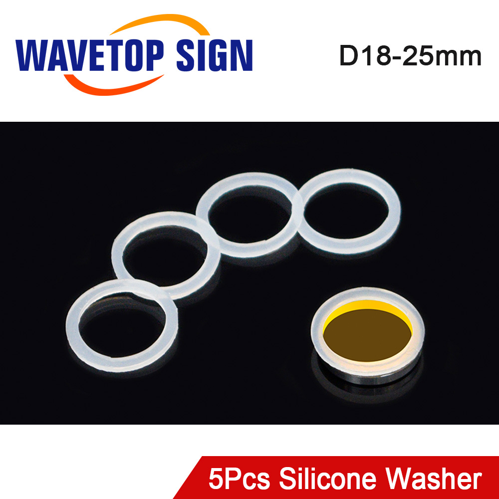Co2 Laser Mirror - WaveTopSign 5 sztuk/partia podkładka silikonowa 18/19/20/25mm