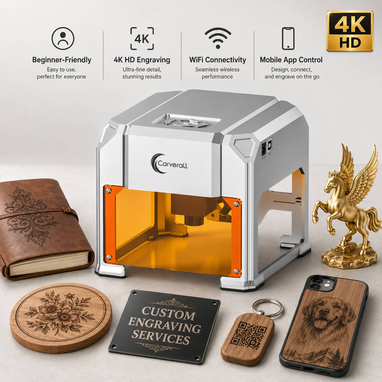 Industrial Laser Engraver For Metal - Laserowa grawerka Carverall, K4 3W, A1