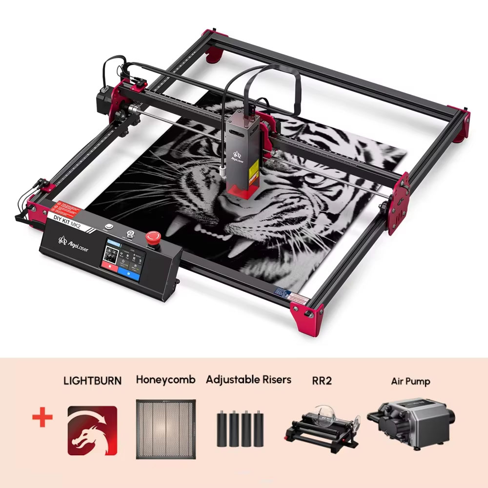 Industrial Laser Engraver For Metal - Algolaser DIY KIT MK2 40*43cm CNC