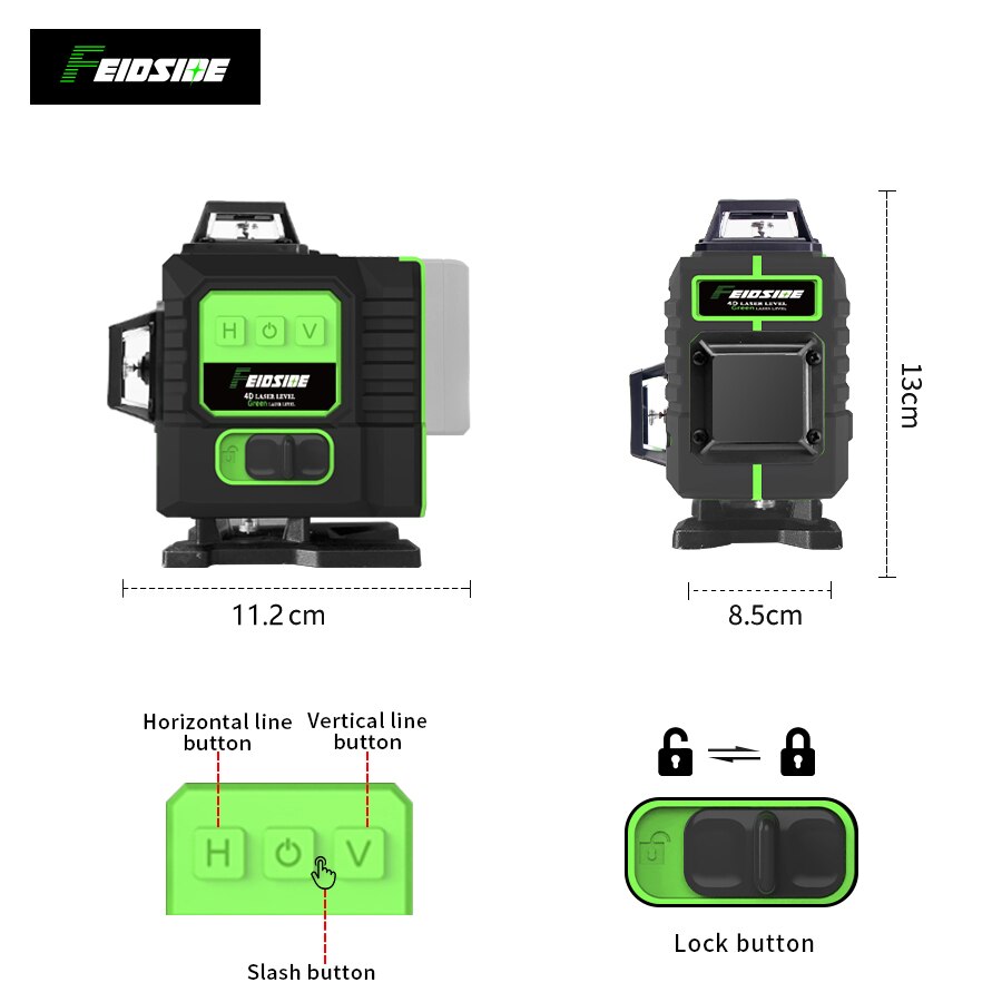 FEIDSIDE 16/12-liniowy laserow – Industrial Laser Level recenzja i cena