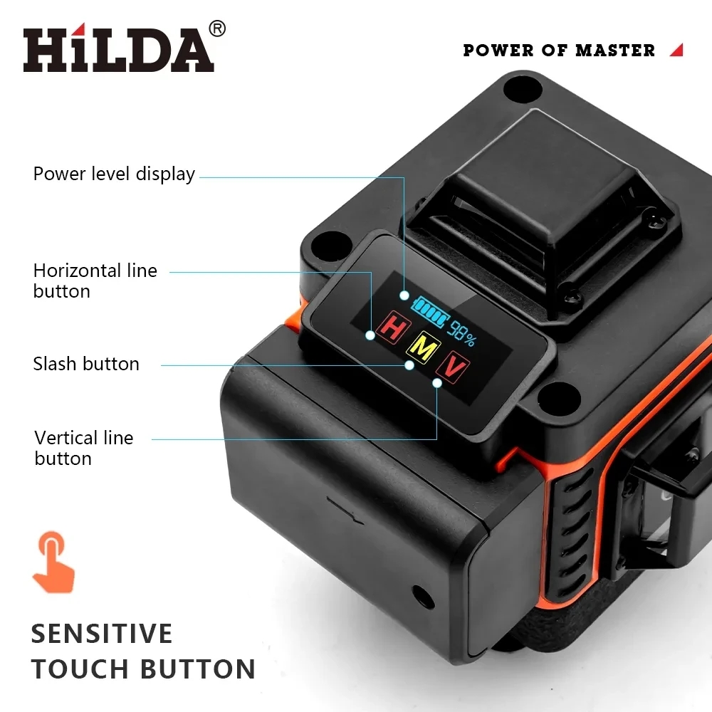 HILDA 16/12 linii 4D poziom la – Industrial Laser Level recenzja i cena