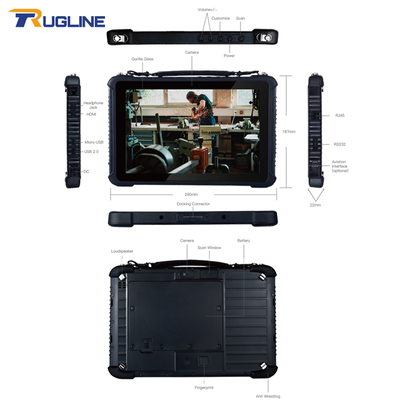 RUGLINE Windows 11 8G + 128G w – Industrial Laser Scanner recenzja i cena