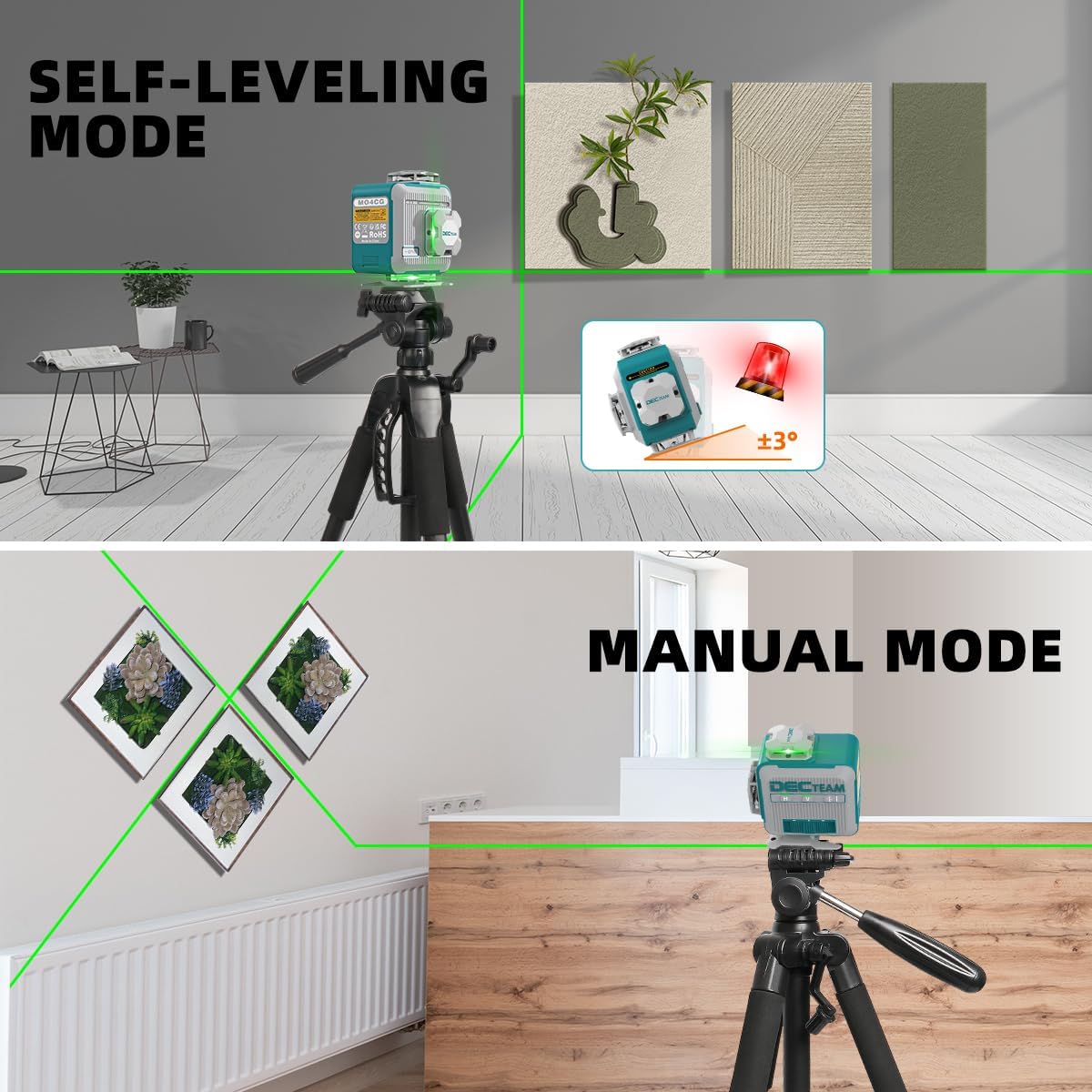Poziomica laserowa Decteam 4D  – Industrial Laser Level recenzja i cena