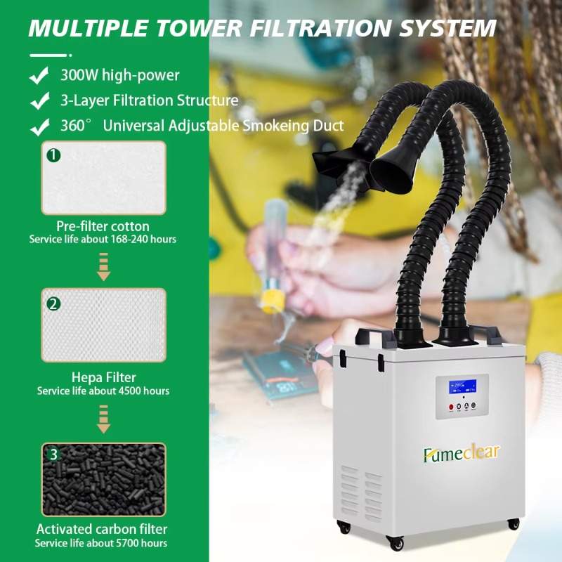 Przenośny odsysacz dymu z cert – Industrial Laser Fume Extractor recenzja i cena