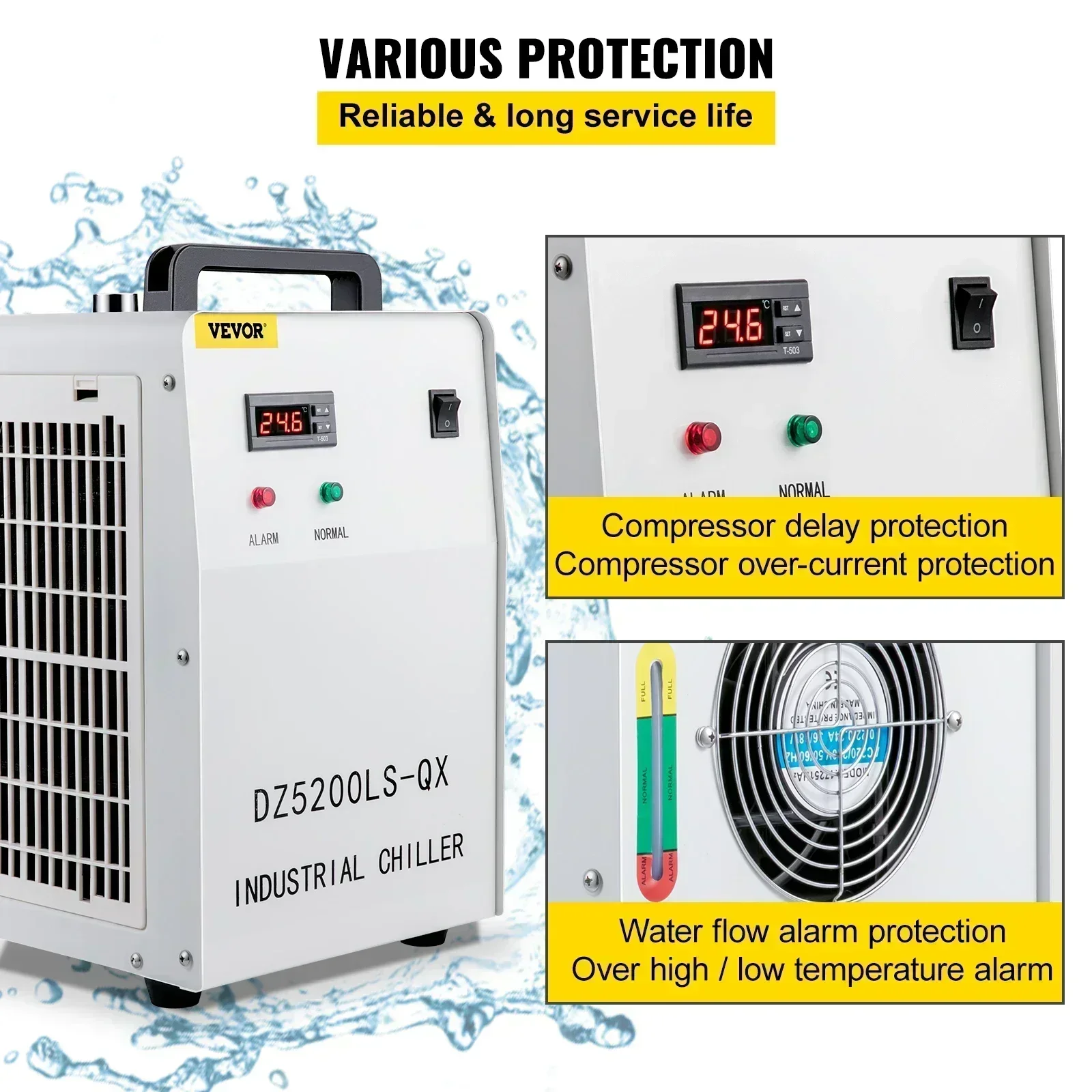 SIHAO CW-3000 Przemysłowa chło – Laser Chiller Water Cooler recenzja i cena
