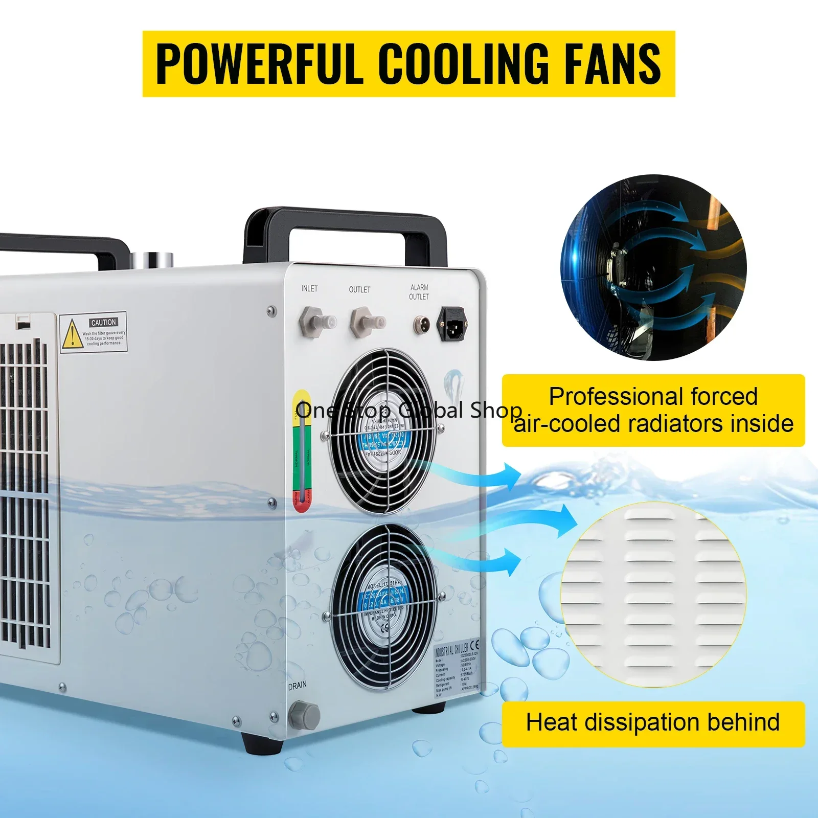 Przemysłowa chłodziarka wodna  – Laser Chiller Water Cooler recenzja i cena