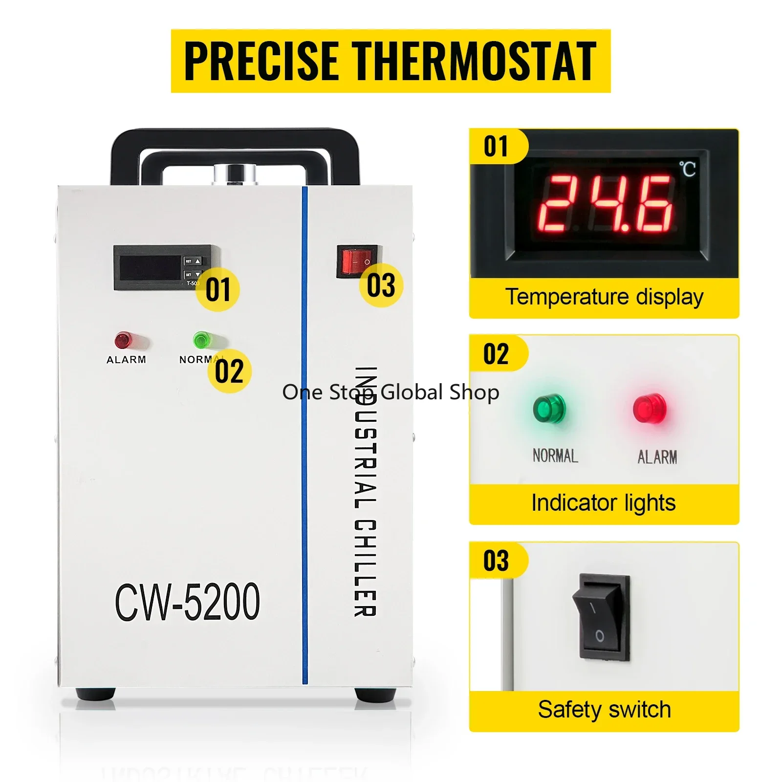 Przemysłowa chłodziarka wodna  – Laser Chiller Water Cooler recenzja i cena