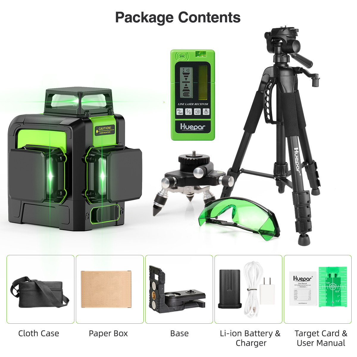 Huepar 903CG Zestaw 12 linie k – Industrial Laser Level recenzja i cena